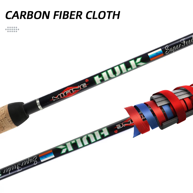 MIFINE HULK SUPER Feeder Rod CW 140G 3.0M/3.3M/3.6M/3.9M 3 Tips Carbon Feeder Fishing accessory фидерное удилище