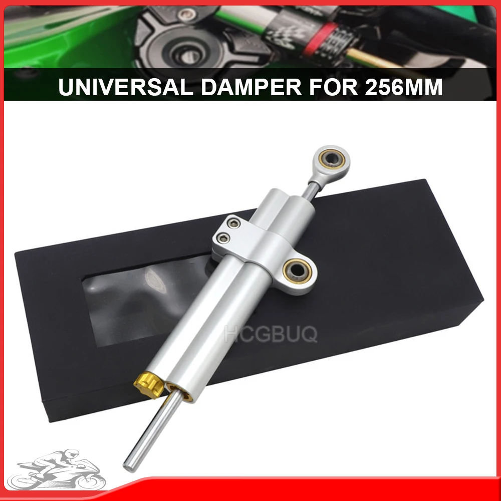 

256mm Universal Motorcycle Steering Damper for Ducati Aprilia Yamaha Honda BMW Kawasaki Motorcycle Linear Safe Control
