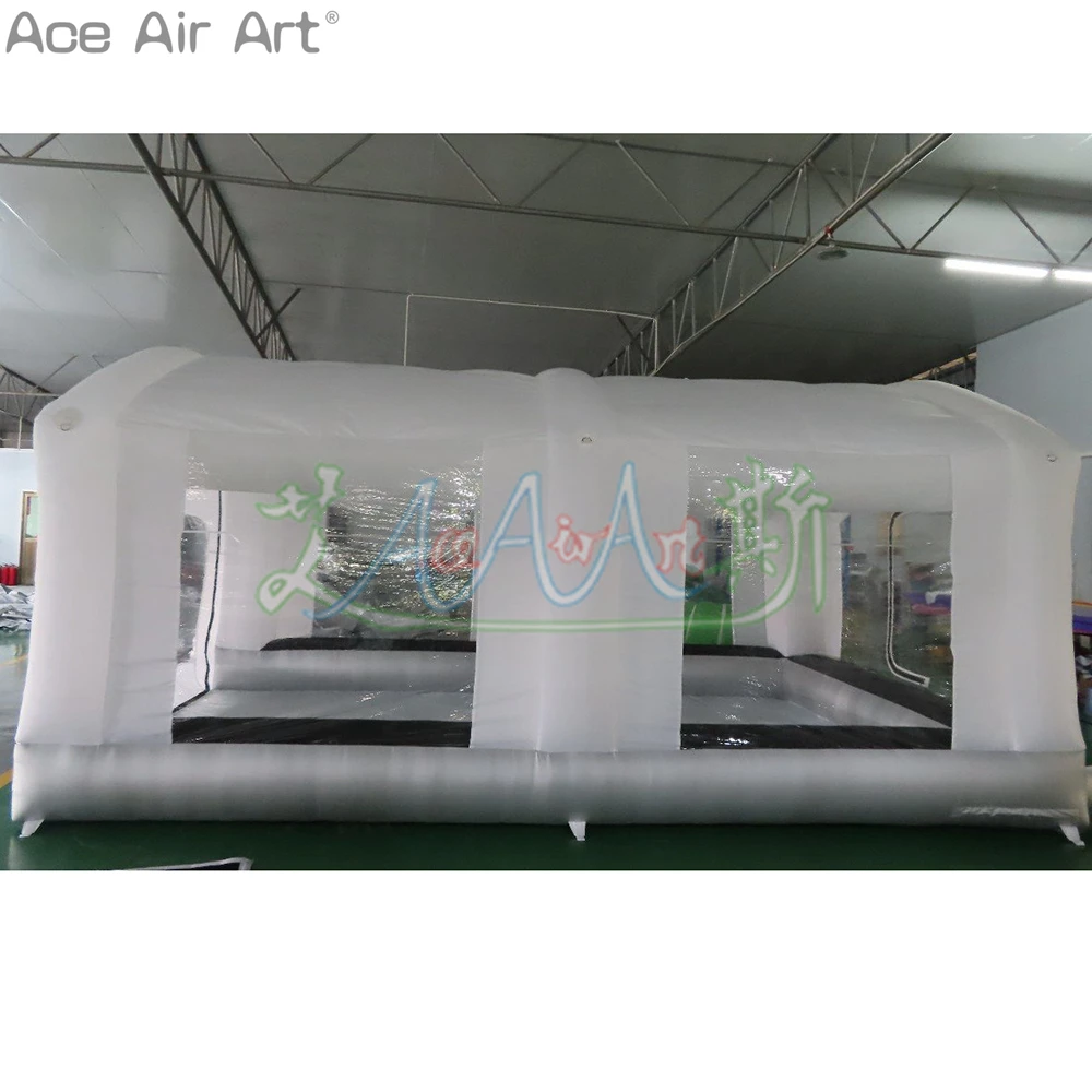 Mobile Mini Design Inflatable Car/Auto Spray Booth Garage Painting Tent with Removable Clearance Doors for Sale