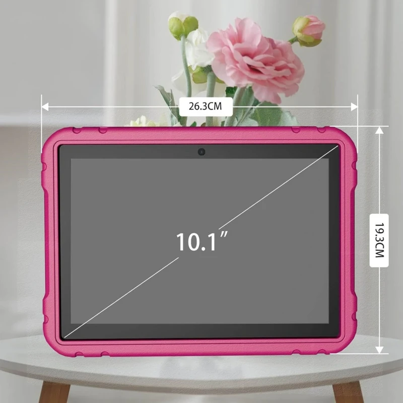J12 10.1“ Android 13 Tablet PC Allwinner A523 Octa-core 4GB RAM 64GB ROM 1280 X 800 IPS Dual Camera 6000mAh Gift Stand Silicone
