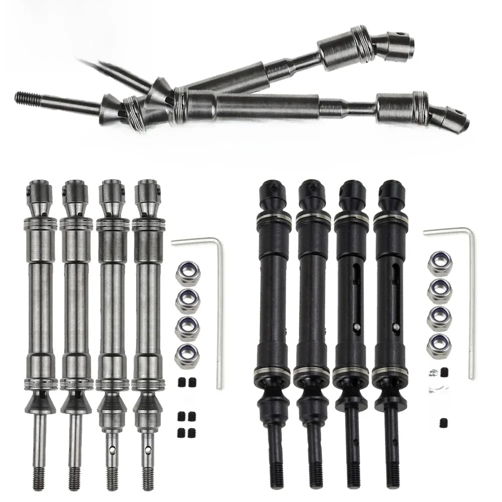 Assemblage d'arbre d'entraînement en acier CVD, pièces de voiture Stampede, avant et arrière, RapDuty, 1/10 Traxxas 4tage, SLA017, SLA018, Slash Rustler, VXL