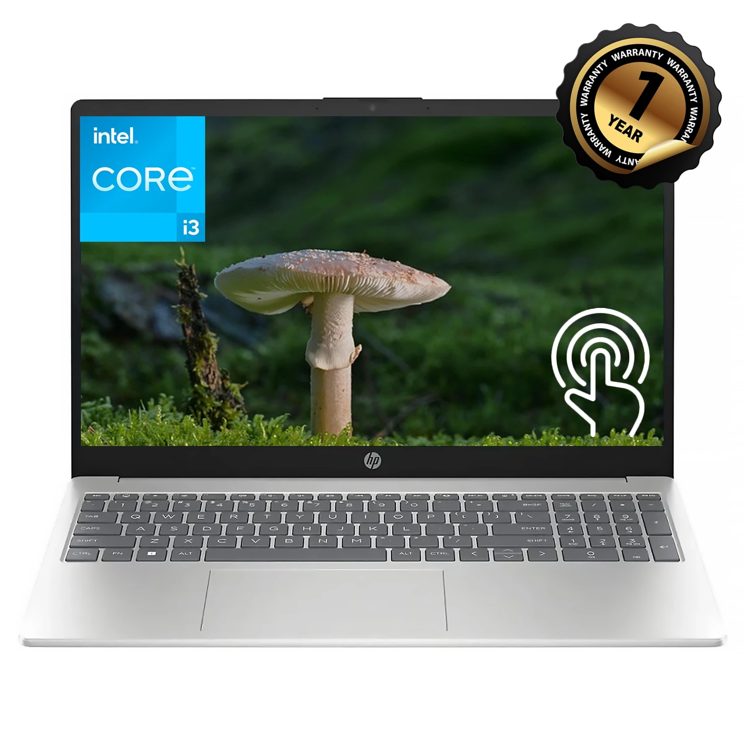 HP 15.6인치 HD 터치스크린 비즈니스 노트북, 인텔 코어 i3-1315U, 32GB DDR4 RAM, 2TB SSD, Wi-Fi 6, 윈도우 11 홈, 내추럴 실버