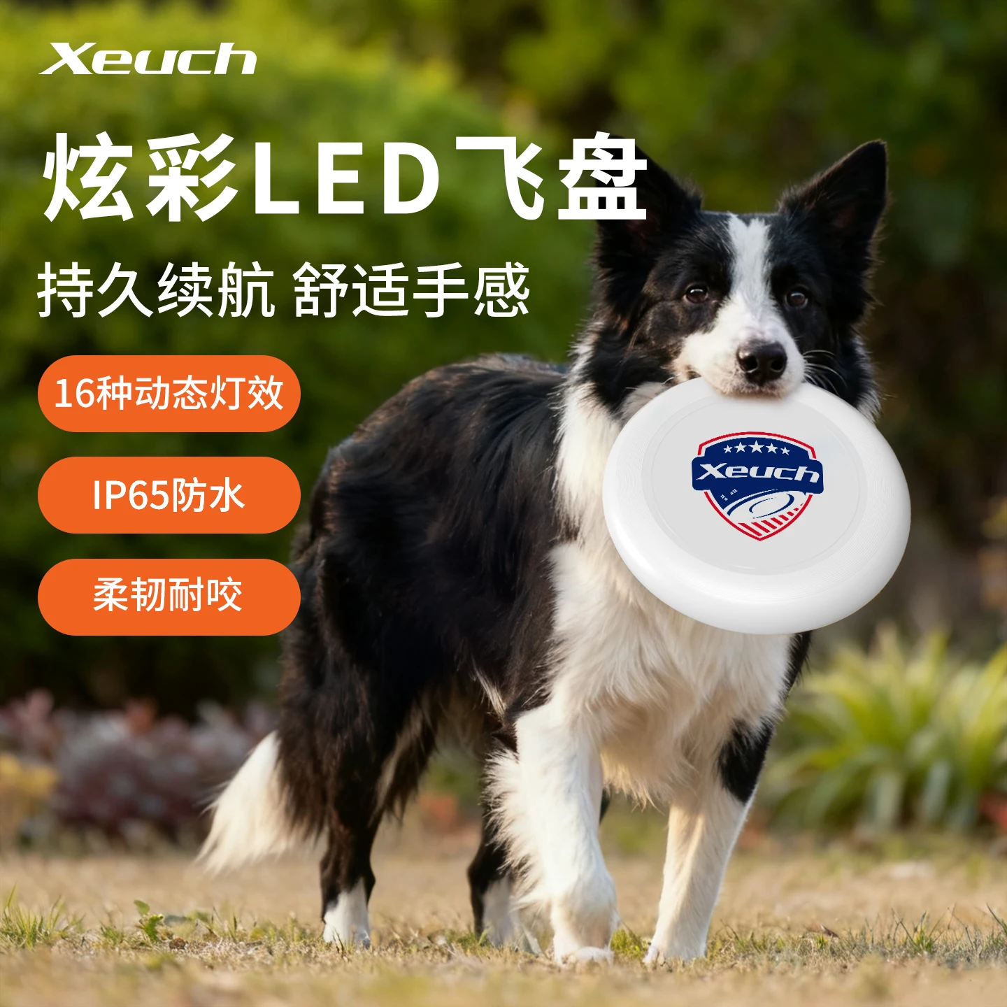 XEUCH Disque Volant Lumineux LED | Frisbee Intelligent 16 Millions de Couleurs | Étanche IP65 & Mode Compétition | Jouet Plein Air Chien & Famille