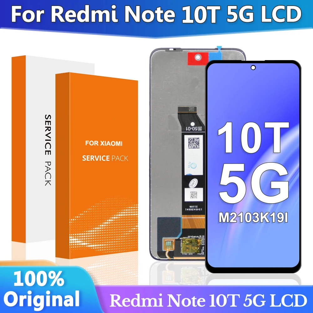 

6.5'' For Xiaomi Redmi Note 10T 5G M2103K19Y M2103K19I LCD Display Screen Touch Panel With Frame Digitizer Assembly