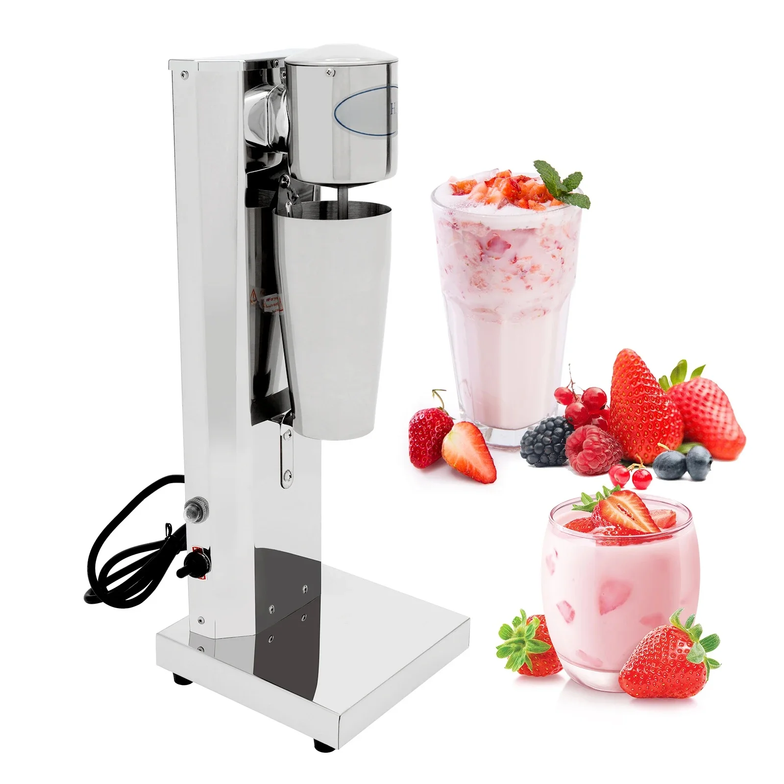 180W 650ML Commerciële Milkshake Machine Rvs Milkshaker Machine 18000rpm Melk Crème Mixer - afbeelding 2