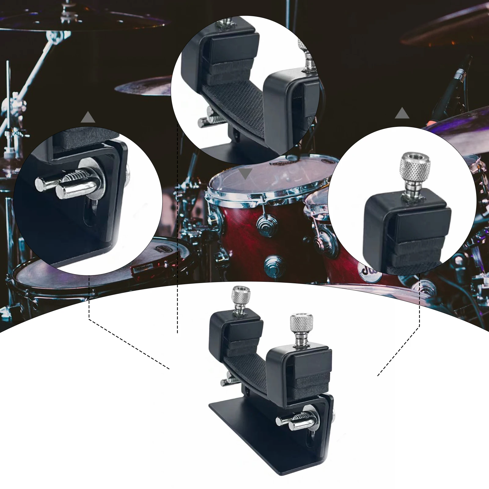 Bass Drum Lifter Lightweight Low Drum Booster Percussion Instrument Accessory Adjustable for Performance Practice Show Live