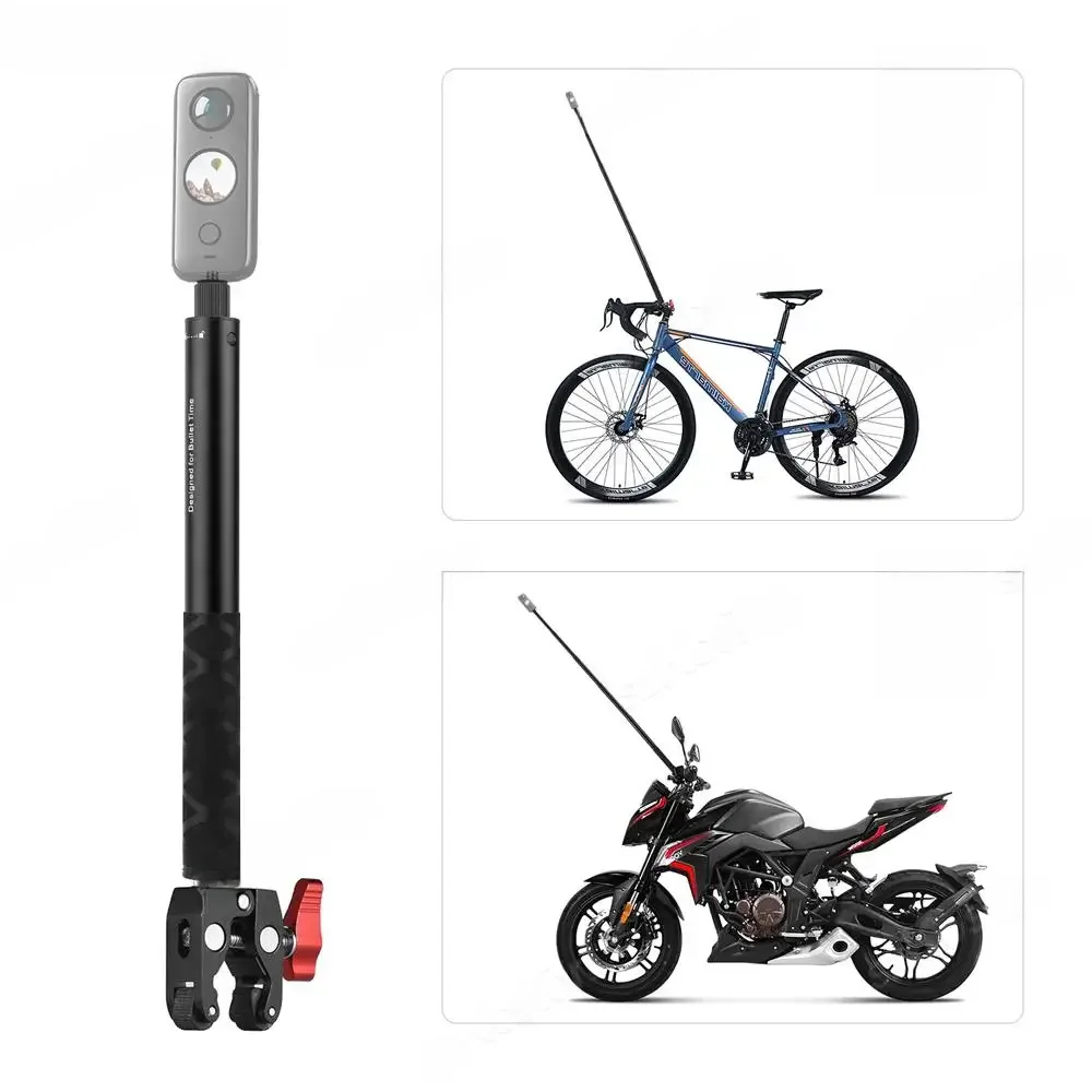 AliExpress UK SZKOSTON Motorcycle Bicycle Handlebar Mount Bracket Invisible Monopod for GoPro 8 9 10 11 12 Insta360 X4 X3