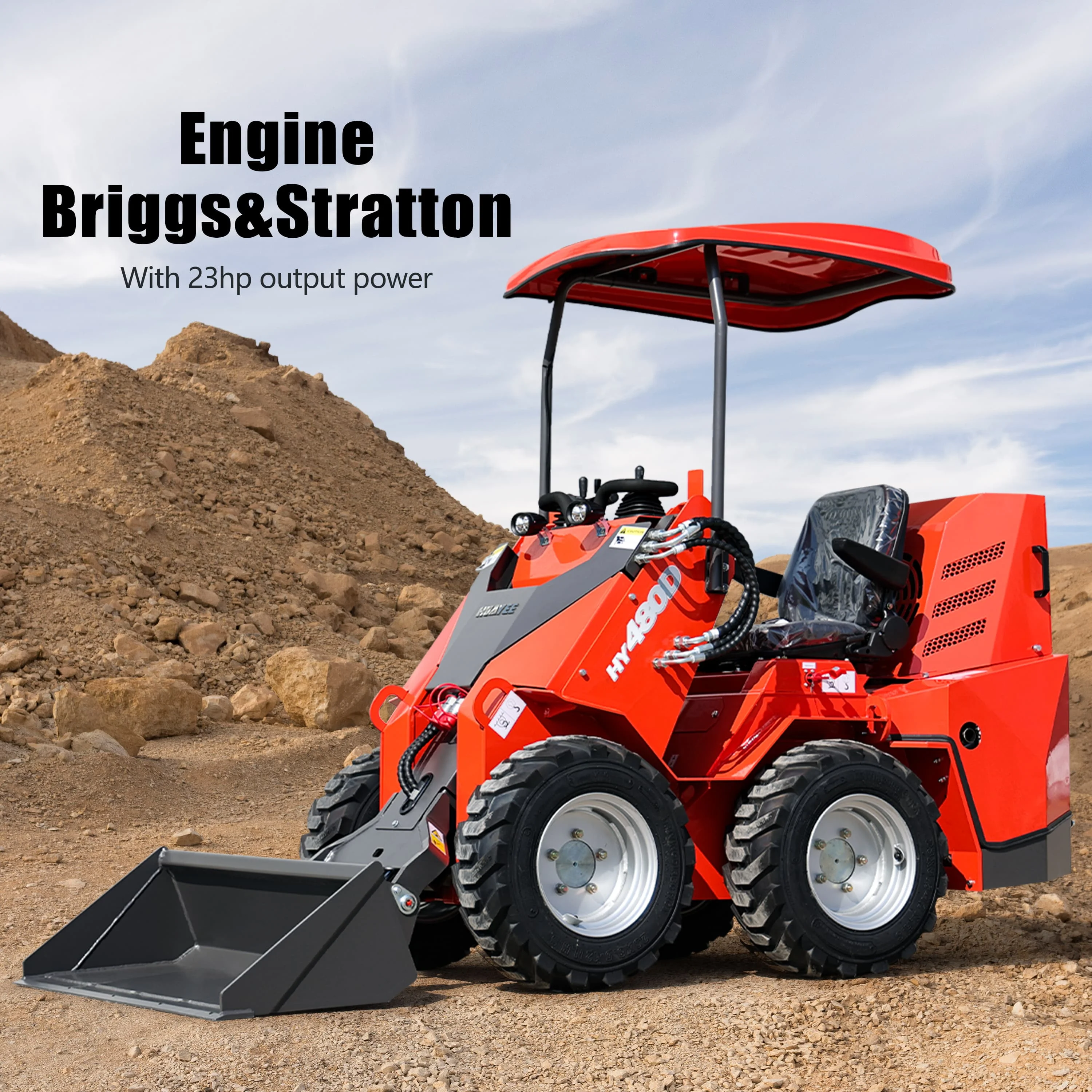 Customizable, Compact Wheel Loader Suitable for Professional Construction Work—Includes a One-Year Warranty; Wholesale Available