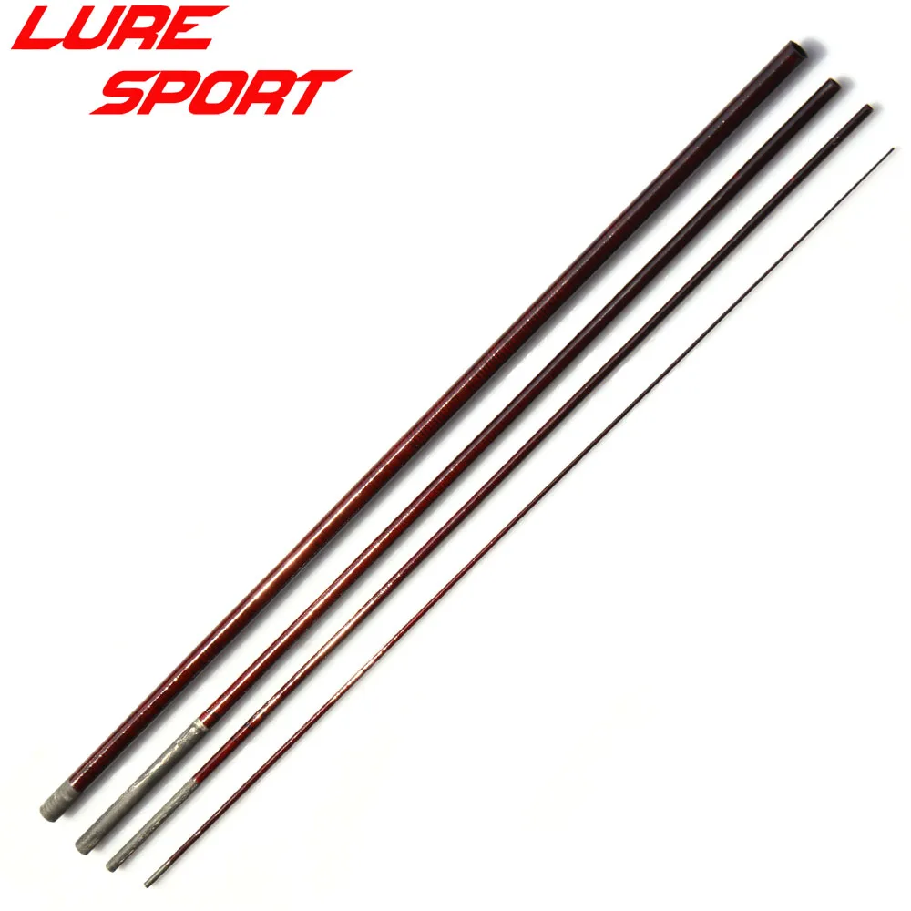 

LureSport 2 комплекта 1,43 м 1,6 м 1,8 м 1,98 м 4 секции UL прозрачный красный УГЛЕРОДНЫЙ пустой стержень для путешествий Ремонт компонентов DIY