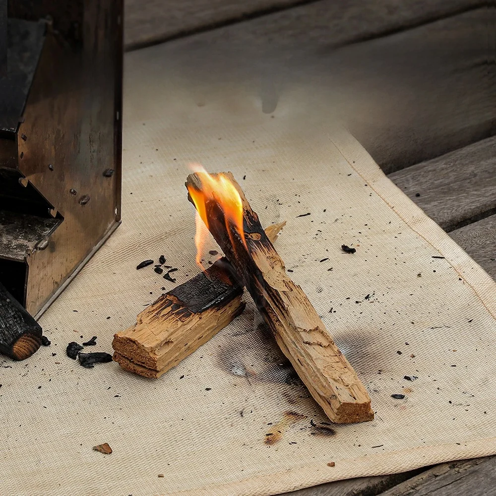 Tapis isolant ignifuge en tissu ignifuge pour Camping, couverture enduit de verre, coussin d'isolation thermique pour pique-nique et Barbecue en plein air