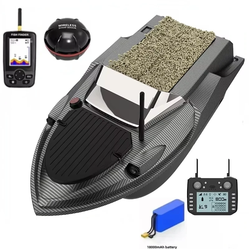 Sonar V080 Bait Boat 12V 800M - Buscador de peces doble motor - imagen 5