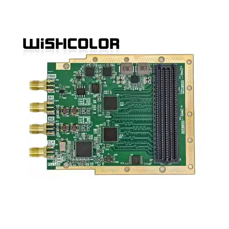 Wishcolor High Speed ADC Acquisition FMC Sub Card Dual Channel 500M 12-bit AD9434 Module Onboard Synchronous Clock Distributor