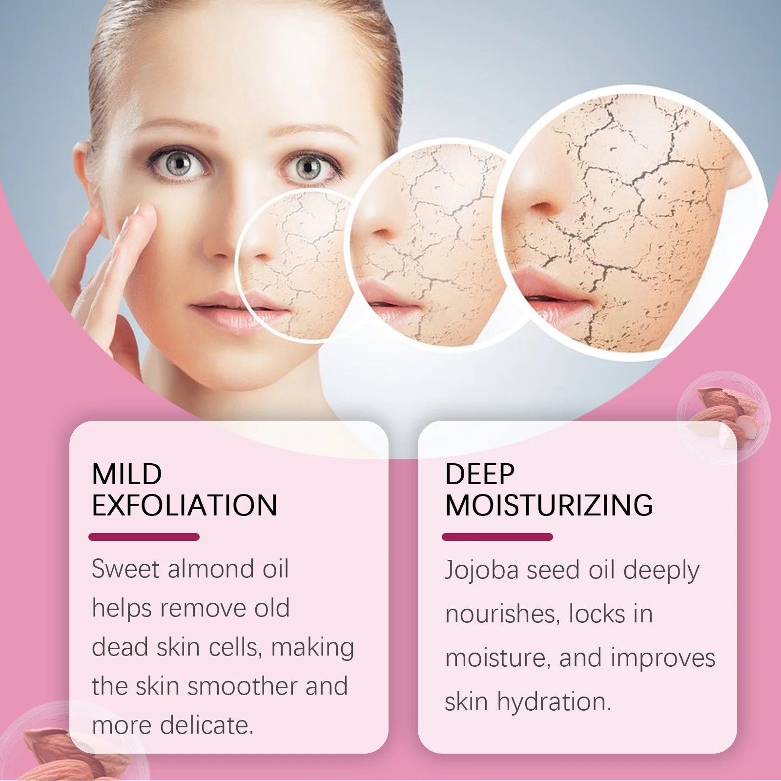 Oceaura Body Exfoliating Oil Gentle Cleaning Dead Skin Moisturizing Enhance Skin Luster Remove Dark Spots Body Peeling Oil