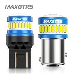 Feu arrière de voiture avec 2 LED T20 1157 BAY15D P21/5W LED 7443 SRCK W21/5W 4014, clignotant de frein, ampoule 12V