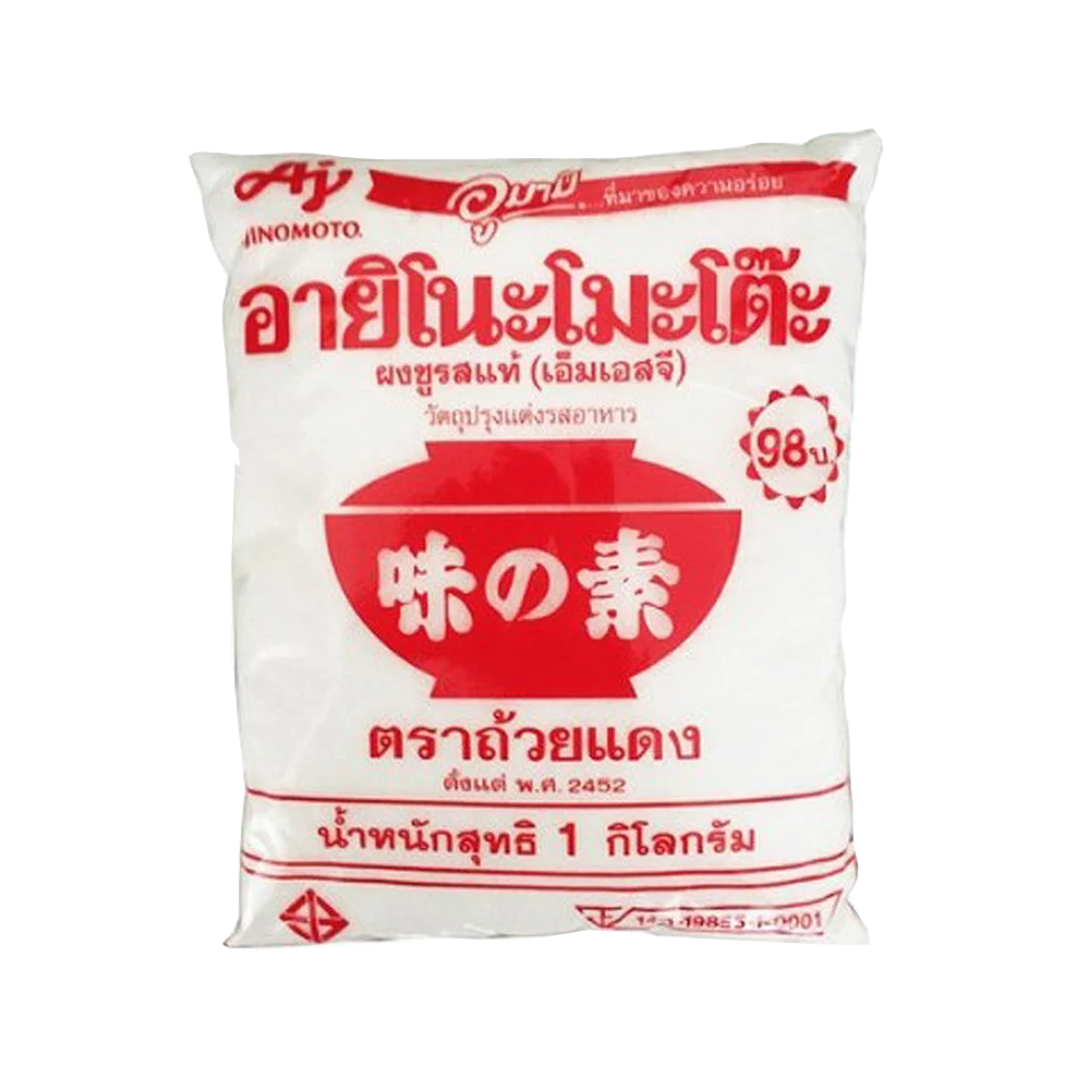 Tailandia Ajinomoto Umami Condimento MSG 1kg Potenciador de sabor Preparación de comidas fáciles Salsas y especias