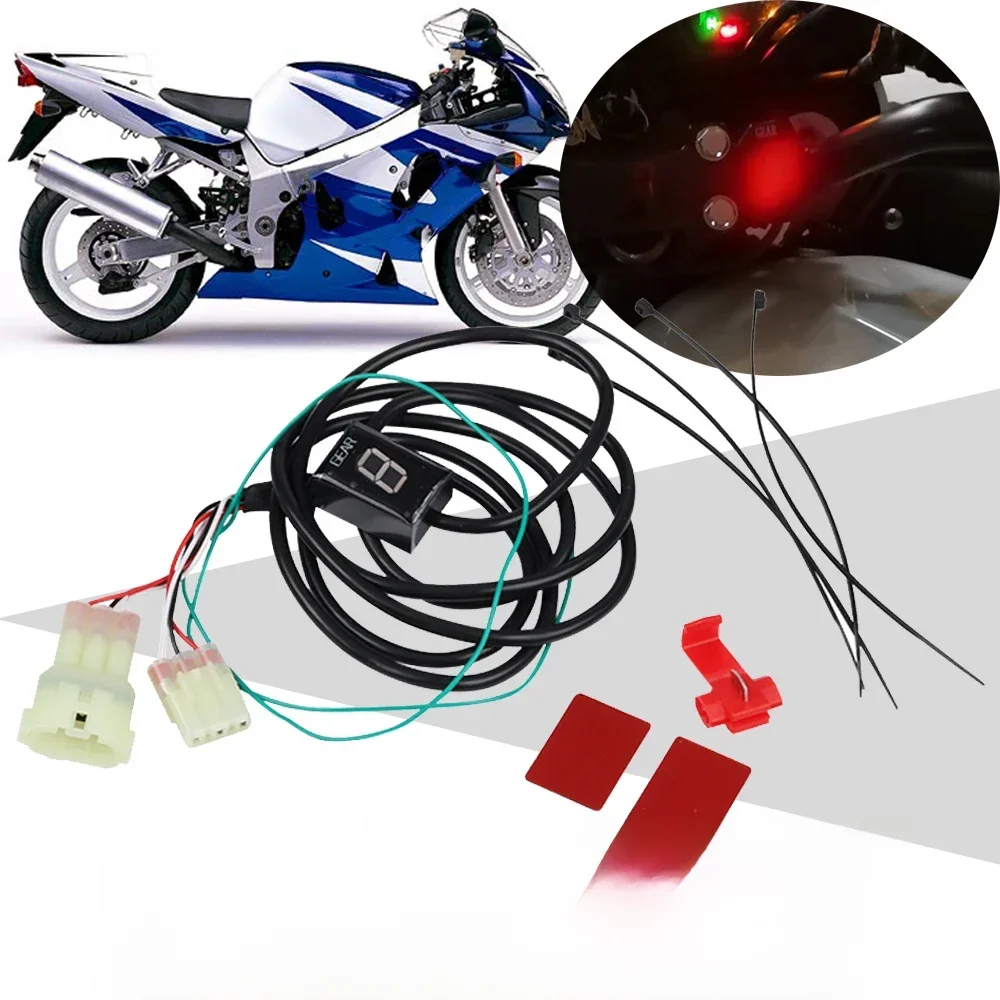 Wskaźnik biegów motocykla dla Suzuki GSX-R750 GSX-R600 GSXR750 GSXR600 GSXR 750 GSX-R 750 600 akcesoria miernik wyświetlacza biegów — 2