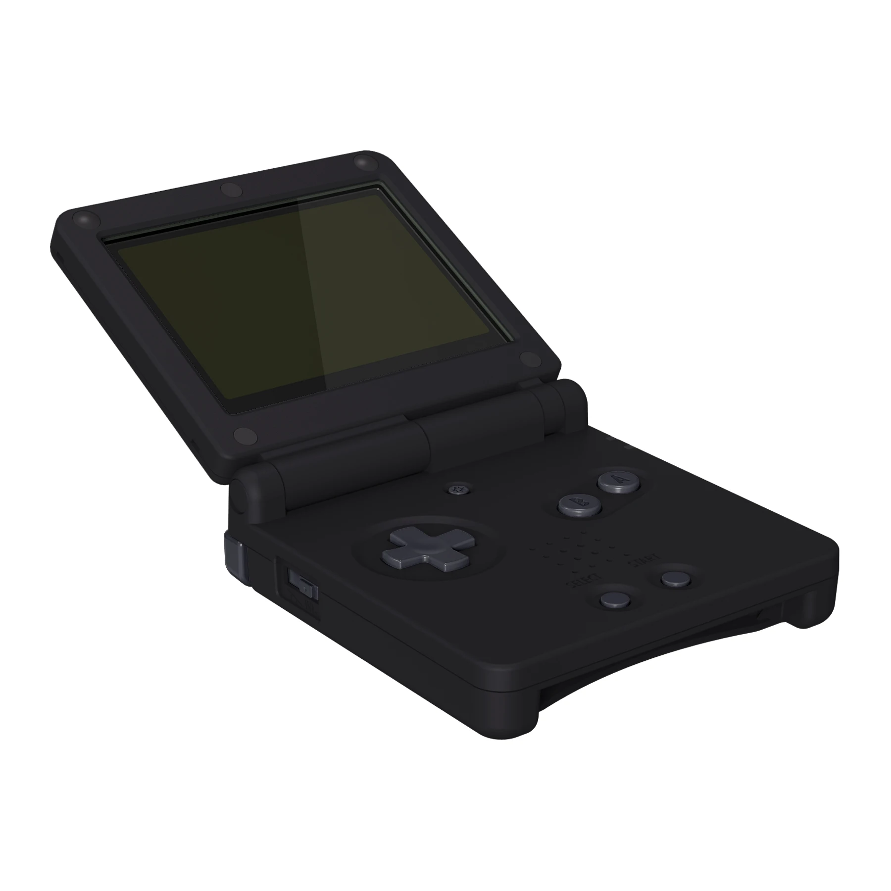 eXtremeRate IPS Ready Upgraded Soft Touch Replacement Housing Shell for Gameboy Advance SP for Both IPS & Standard LCD - Black