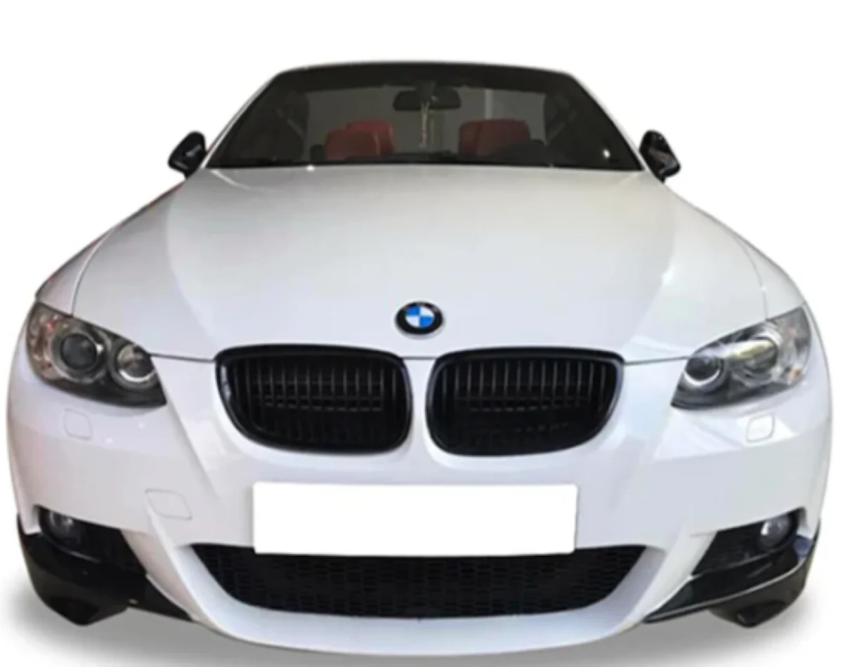 For Bmw E92 3 Series M Performance Front Flap Bumper Set Piano Black 2007 - 2009  L+R Piano Black First Quality