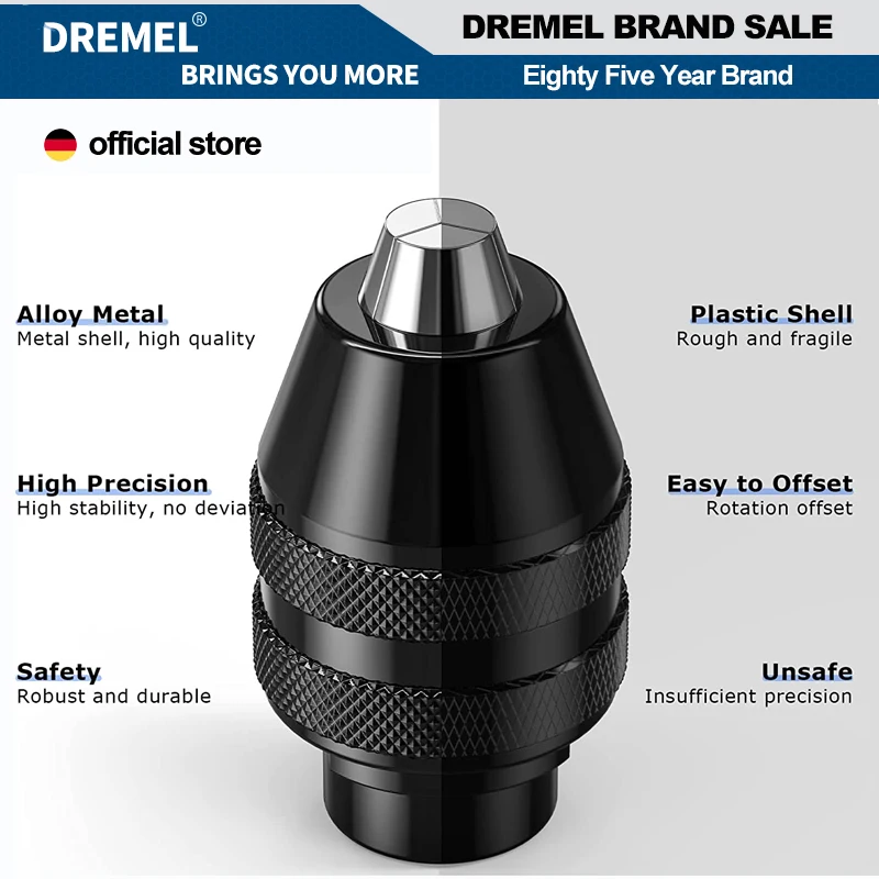 Dremel 4486 Keyless Chuck Quick Change Mini Drill Chuck Compatibele Dremel 3000 4000 4300 8240 8220 Elektrische Zaagmolen Gereedschap