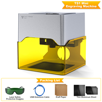 Two Tres TS1 Mini Laser Engraver 3.5W Portable Engraving Cutting Machine 80x80mm for Wood Portable and Easy to Use EU