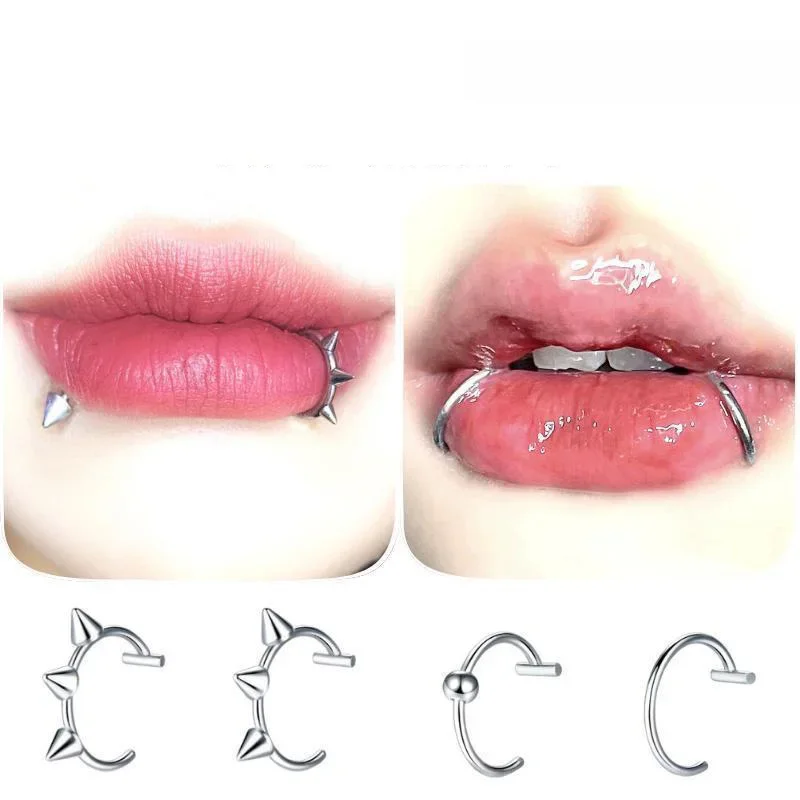 Faux anneau antarctique en acier inoxydable pour femme, anneau de septum, clip C, boucle d'oreille Jules, faux piercing antarctique, bijoux de corps non percés, 1PC