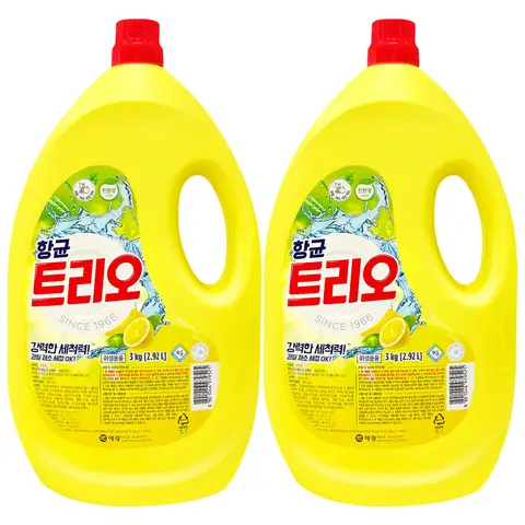 애경 항균 트리오 주방세제 3kg 2개 1