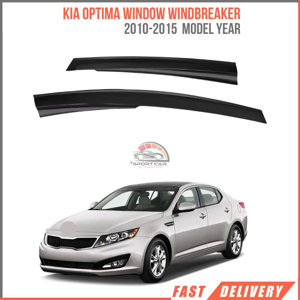 

FOR KIA OPTIMA 2010-2015 Sport Style glass spoiler 4 pieces car rain protection accessory-Free Shipping