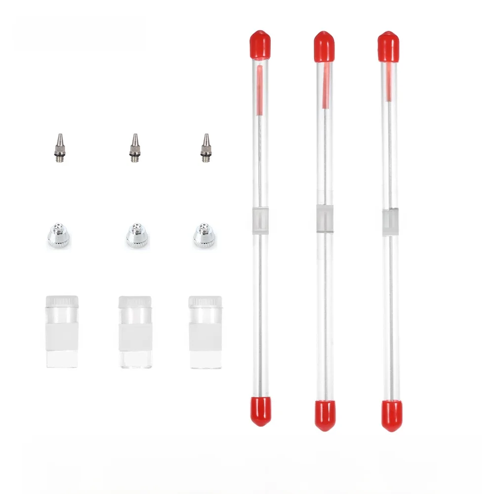 0.2mm 0.3mm 0.5mm wymiana igły Airbrush dysza do Airbrushes pistolet Model natrysku farby narzędzie do konserwacji akcesoria — zdjęcie 2