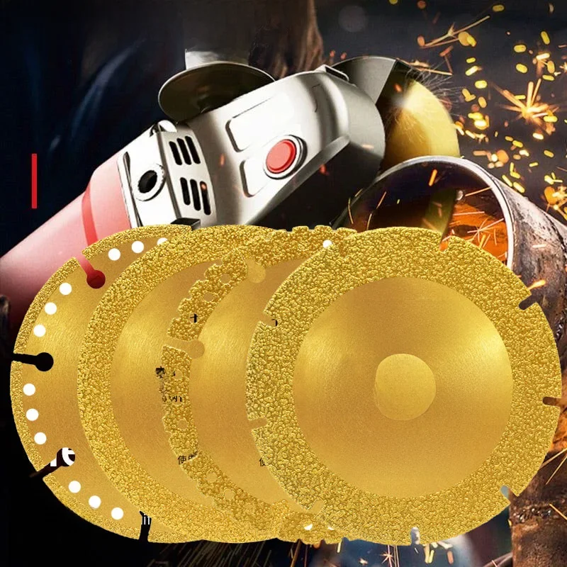 Diamentowe brzeszczoty do metalu do lutowania prętów zbrojeniowych Zestaw tarcz tnących ze stali nierdzewnej 100/115/125 mm Szlifierka kątowa Narzędzie do cięcia tarcz — zdjęcie 2