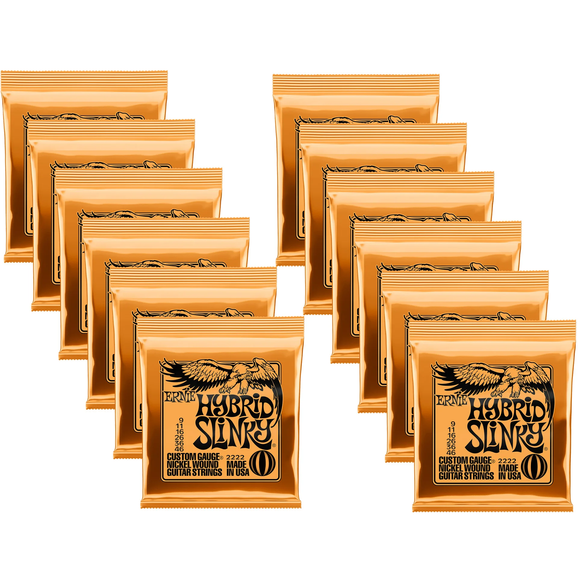 Ernie Ball 2221 Nickel Slinky Lime Guitar Strings Replica - Buy 10, Get 2 Free