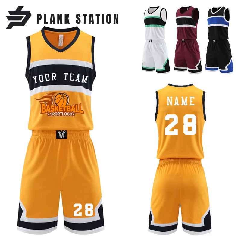 

New Basketball Suits Set Men Women Unisex High Quality Uniform DIY Personalize Customize Name Number Team Club Shirt Shorts Set