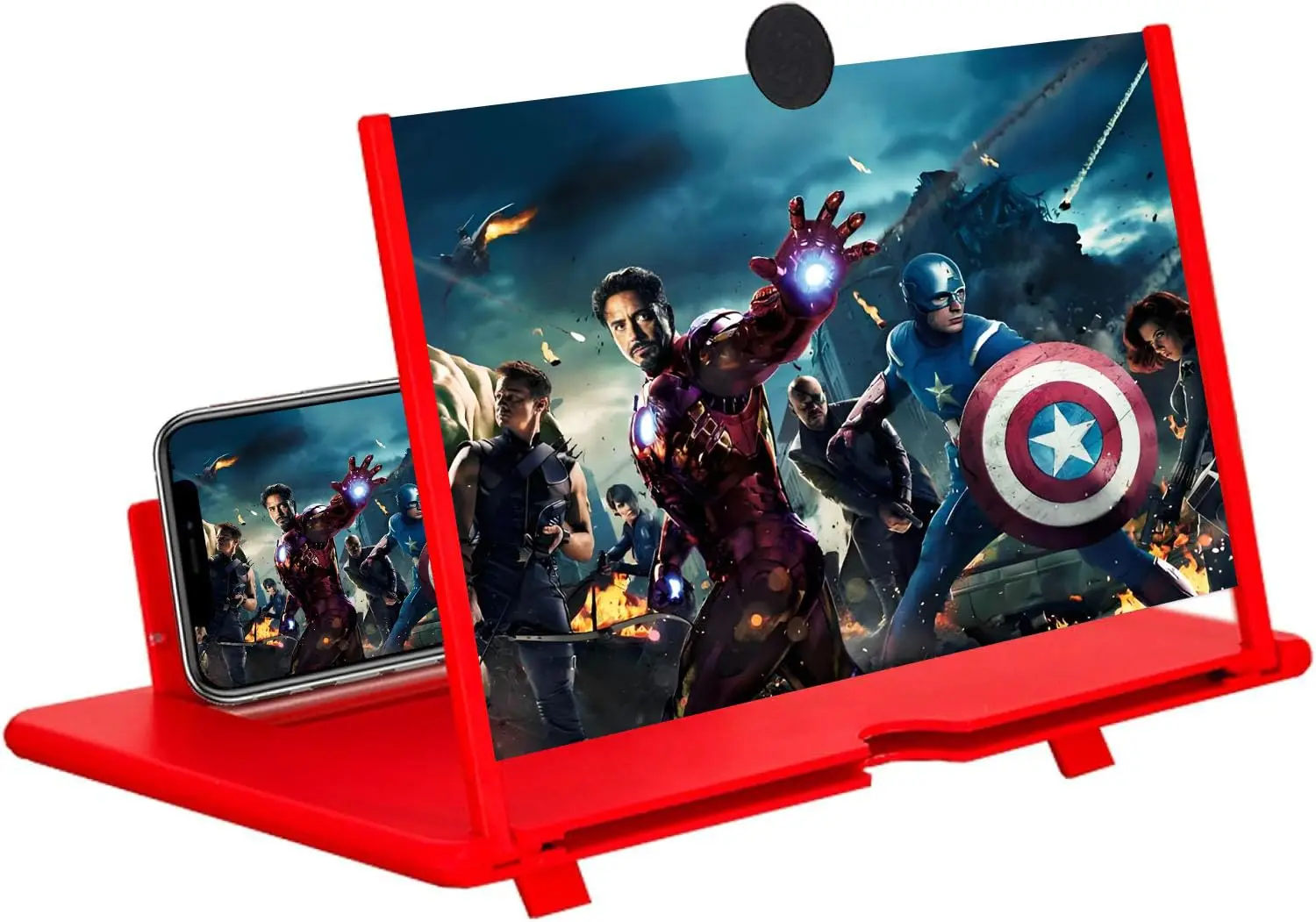 Screen Magnifier,3D HD Mobile Phone Magnifier Projector Screen Enlarger for Movies, Videos, and Gaming,Foldable Cell Phone Stand