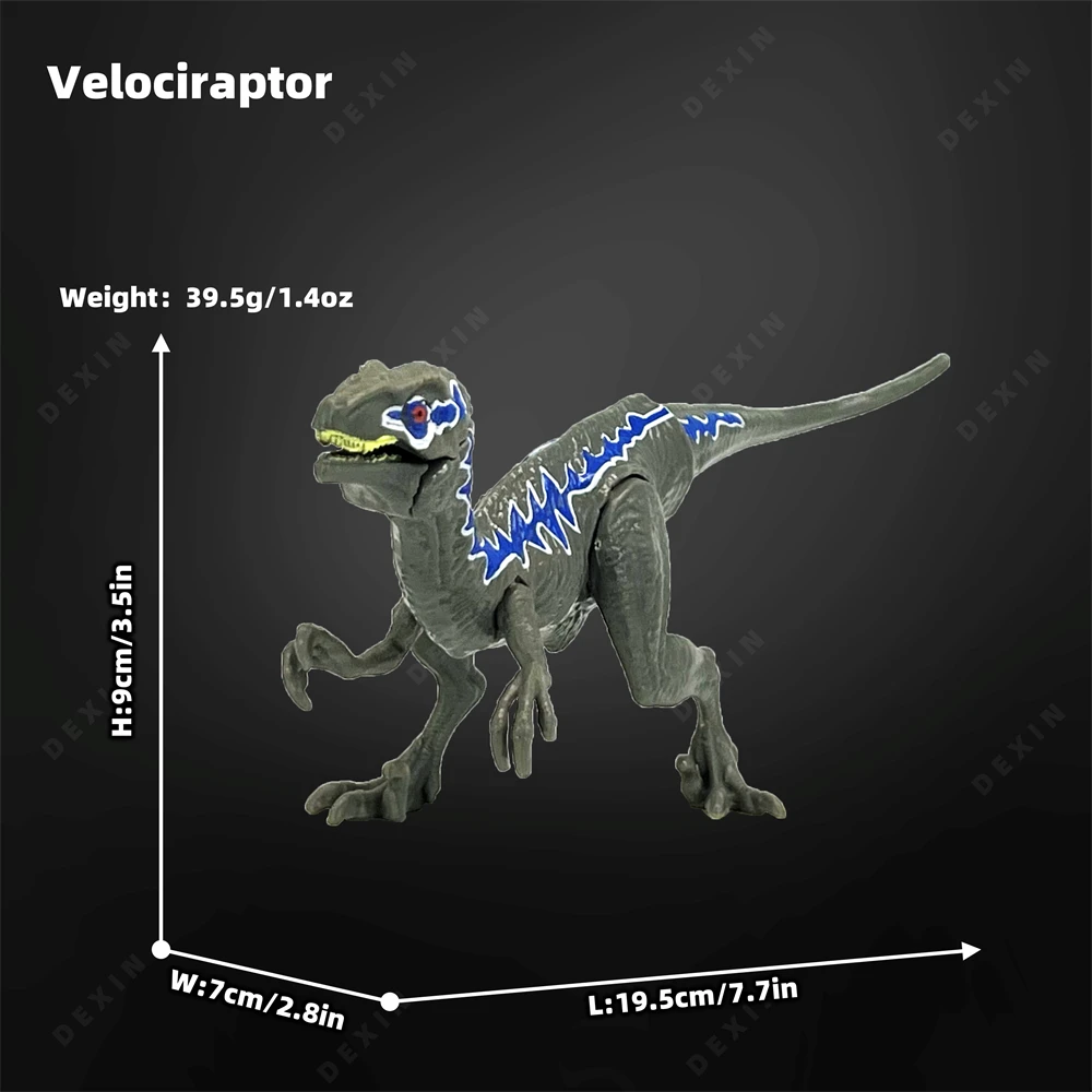 Jurassic World Velociraptor action figure Movie Model Animal Decoration Collect Halloween Christmas Birthday Gift Kids Dino Toy