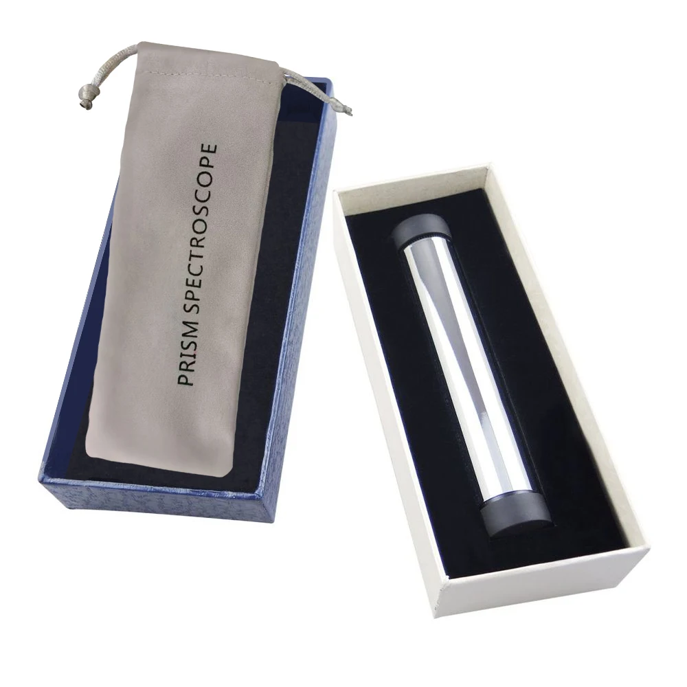 Handheld Big Prism Spectroscope Gemstone 130mm Jeweler Tool Gemology Testing Magnifier Heavy Duty