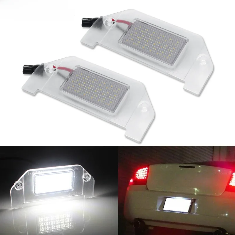 EMO-Remplacer le coureur SMD LED12V 6000k Blanc pour Fusible 2005-2014, pour Fusible Sebring Dart etc Plate Light, 2PCs