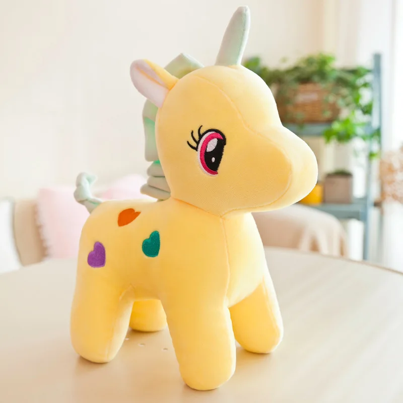 Cute Unicorn Pony Doll Plush Toy, Suitable For Children, Gentle Hug Doll, Pet Toy, Birthday Gift For Children, 20 CM