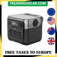 EcoFlow River 2 Pro-Batterie au Lithium, Fer et Phate à Charge Rapide, Alimentation Haute Puissance, Mobile Extérieur, 768Wh, 80