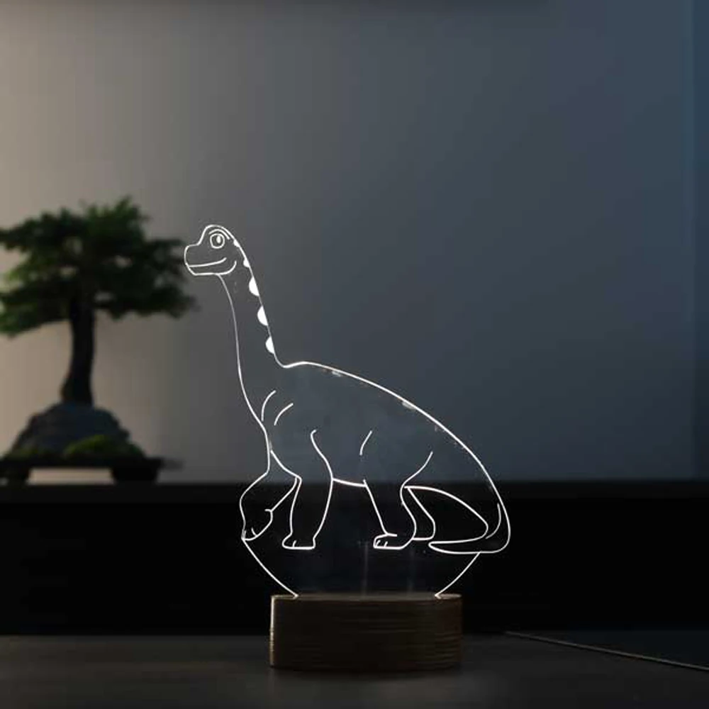 Dinosaur-Themed Decorative LED Table Lamp - Unique Gift Idea