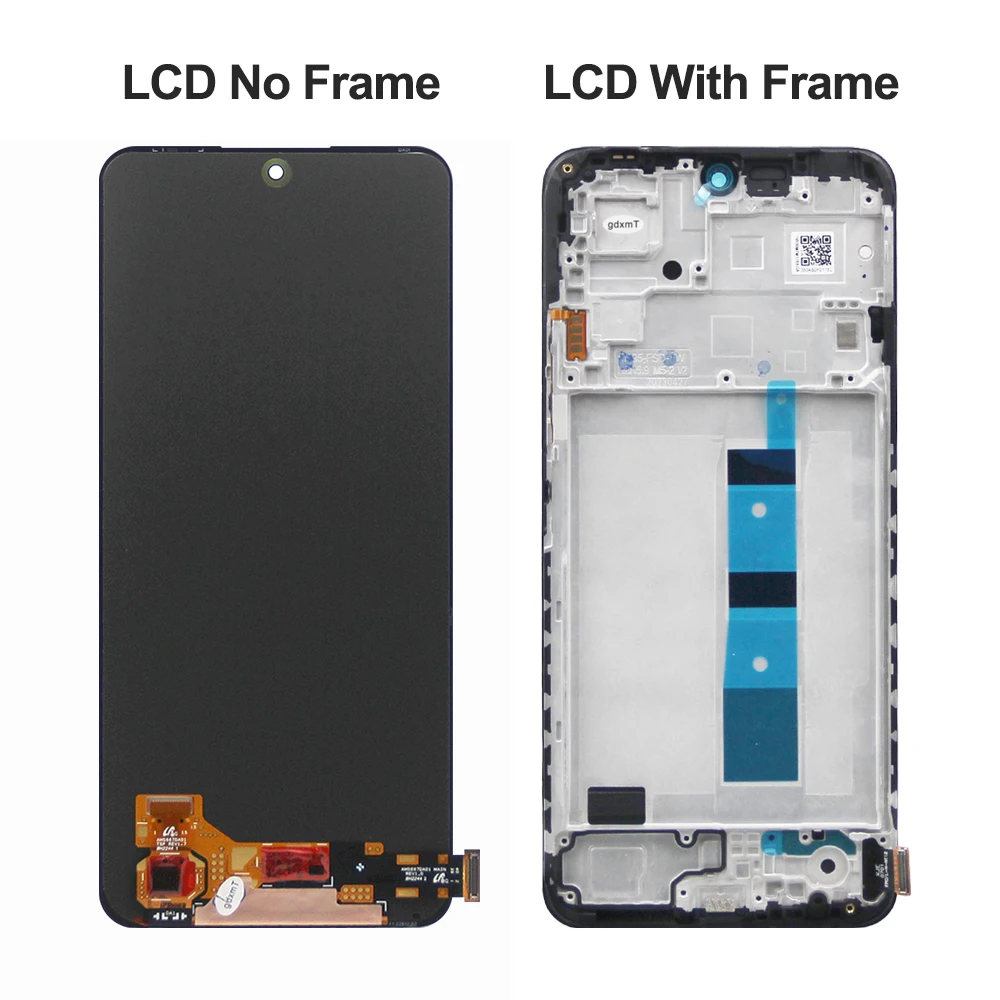 AMOLED Lcd For Xiaomi Redmi Note 12 4G 23021RAAEG Display Touch Screen Digitizer Assembly For Redmi Note 12 5G 22111317I LCD