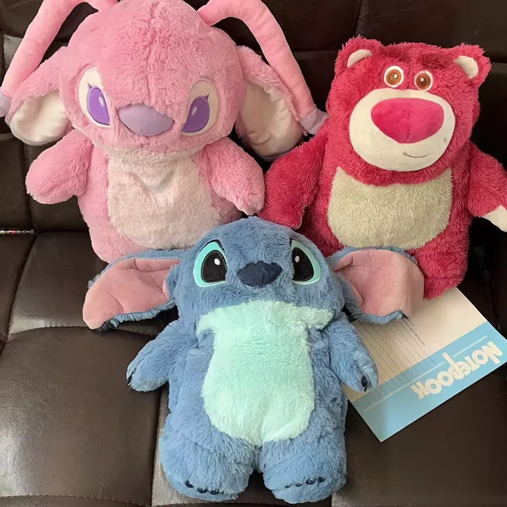 Disney Stitch Anime Winter Extra Plush Hot Water Bottle For Girlfriend 2025 Women's Home Water Filling Hand Warmer Holiday Gift