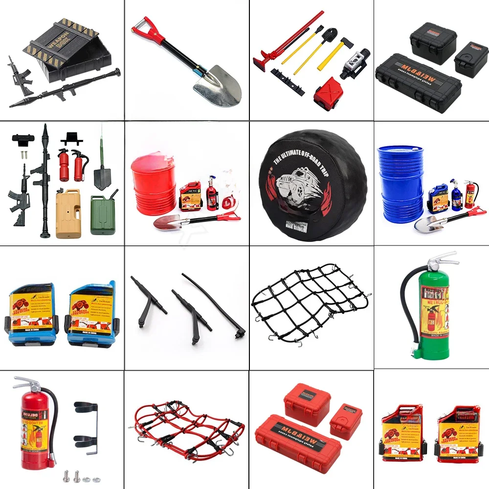 Accessoires d'outils de décoration simulée de voiture RC pour 1:10 RC chenille TRX4 Axial SCX10 III AXI03007 RBX10 Redcat MST