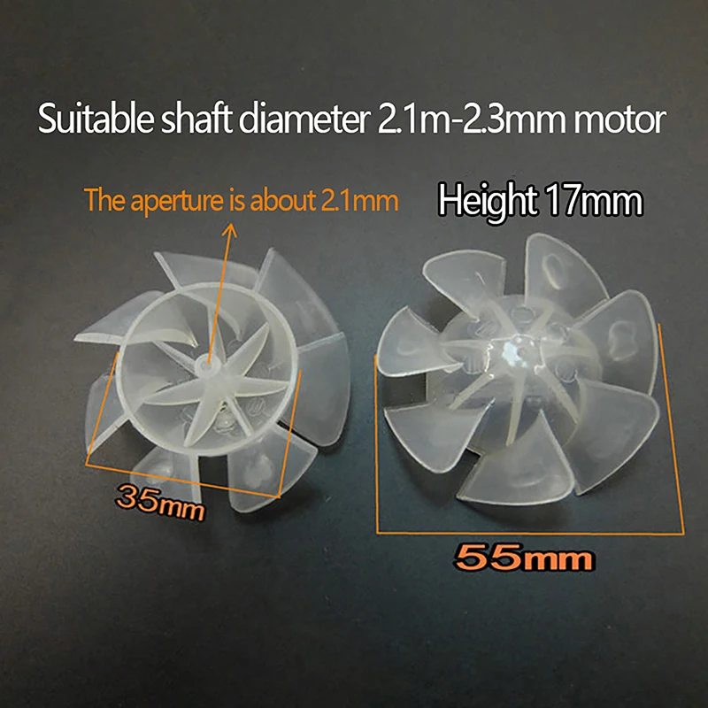 Прозрачные пластиковые лопасти вентилятора для сушки волос Универсальный Мощный моторный вентилятор 7 лопастей для замены лопасти вентилятора 35