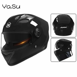 Casco da motociclista a copertura totale Protezione anticaduta Protezione invernale calda HD antiappannamento