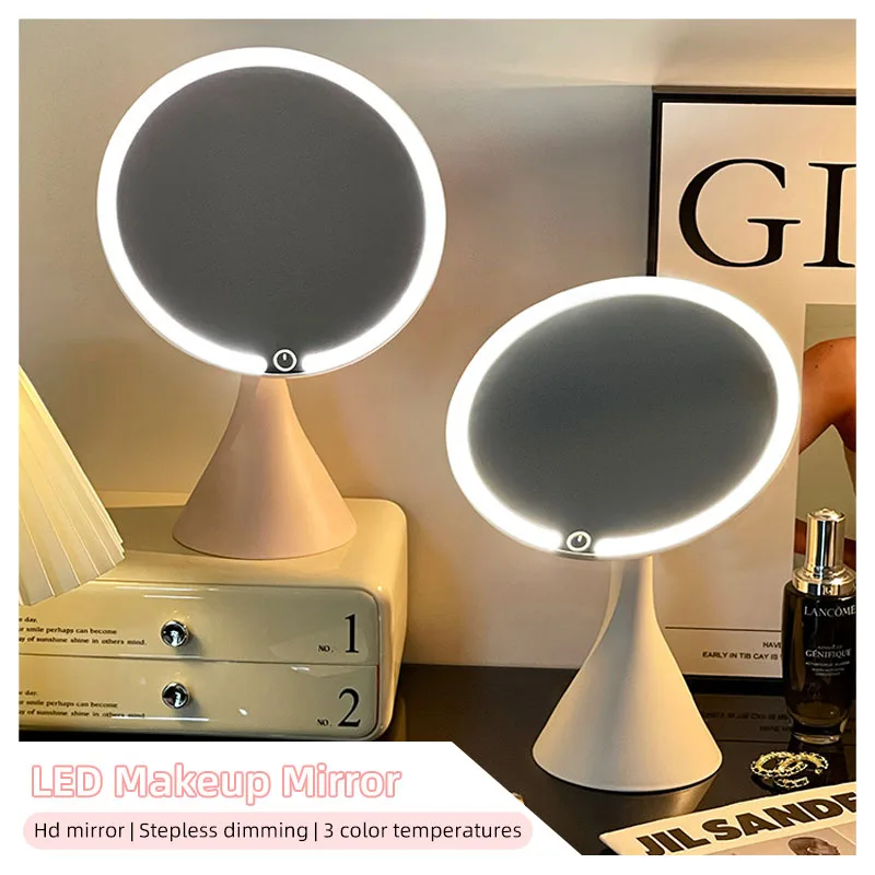 

Makeup mirror led light desktop dressing table mirror bedroom smart beauty mirror student dormitory fill light mirror