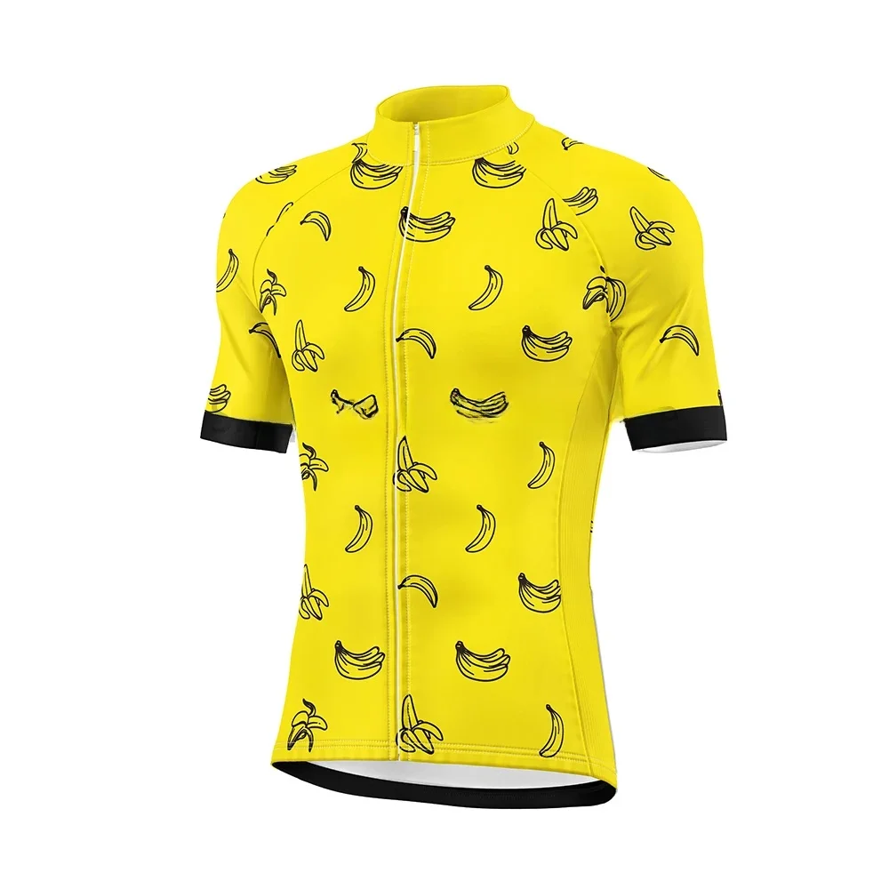 AliExpress Men Yellow Banana Cycling Jersey Bike Mtb Cycle Jersey Bicycle Cycling Jersey Shirt Maillot Team Funny
