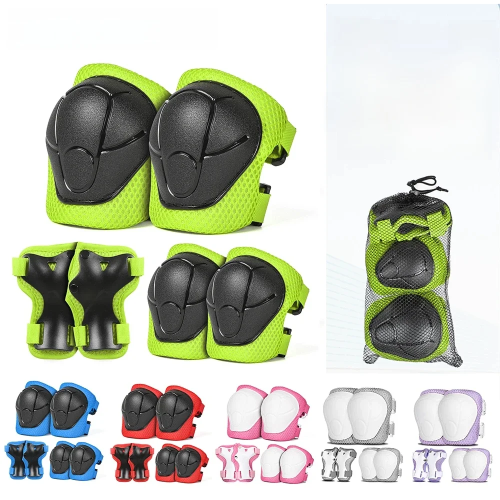 Kids Protective Gear Set Children Knee Elbow Pads Wrist Guard Sports Protection for Scooter Skateboard Balance Bike Cycling Equipment