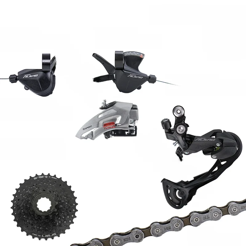 AliExpress Shimano SHIMANO ALIVIO M3100 2x9 speed Groupset with Shifter REAR and M2020 Front  DERAILLEUR HG200 HG201 Cassette Sprocket COG Chains