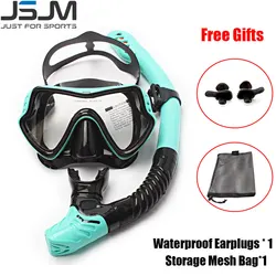 JSJM-Máscara de Snorkel profesional, gafas de buceo, conjunto de tubo de natación, máscara de Snorkel Unisex adulto, novedad de 2024