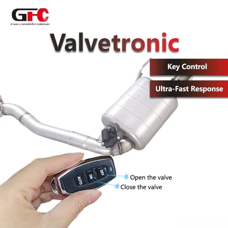 

Hot Selling GFC Valved Axleback Exhaust for Lexus IS250 2.5L V6 Dual Mufflers Dual Valves Dual Tips