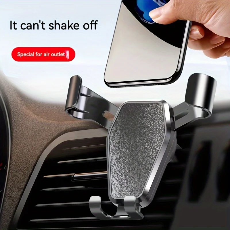 Mobile Phone Car Holder Air Outlet Circular Metal New Car Interior Supplies Navigation Support Bracket Special Gravity